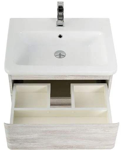 Тумба-умывальник подвесная BelBagno ALBANO 70 Rovere Vintage Bianco ALBANO-700-2C-SO-RVB+BB700/455-LV-MR-ALR