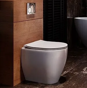 Унитаз приставной безободковый Kerasan Flo белый 311001 Унитаз приставной безободковый Kerasan Flo белый 311001, 3