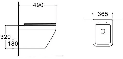 Унитаз подвесной безободковый Aquatek Лира белый AQ1155-00