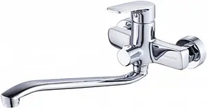 Смеситель для ванны с длинным изливом Swedbe Venado хром 1655 Смеситель для ванны с длинным изливом Swedbe Venado хром 1655, 1