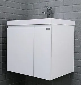 Тумба-умывальник подвесной Домино Graffo 60 белый DGr2405T+4670142930044, 3