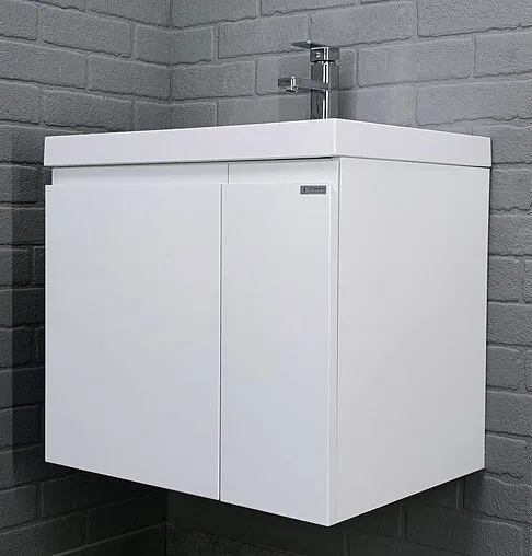 Тумба-умывальник подвесная Домино Graffo 60 белый DGr2405T+4670142930044