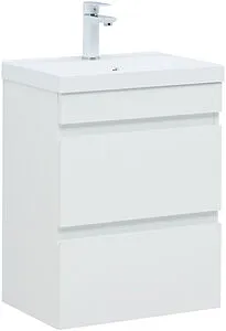 Тумба-умывальник подвесная Aquanet Нота New 50 белый глянец 00335416+00284237 Тумба-умывальник подвесная Aquanet Нота New 50 белый глянец 00335416+00284237, 1