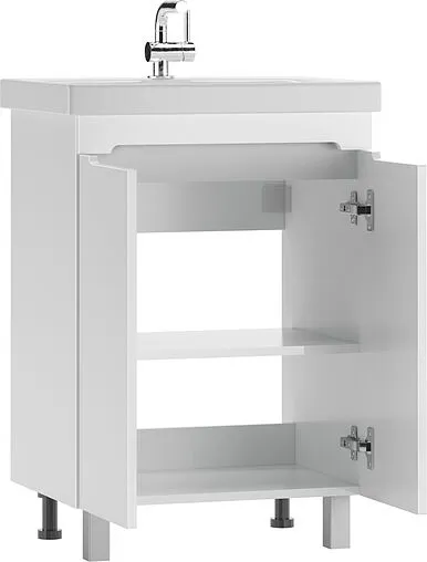 Тумба под умывальник напольный Айсберг Como 60 белый DA2502T