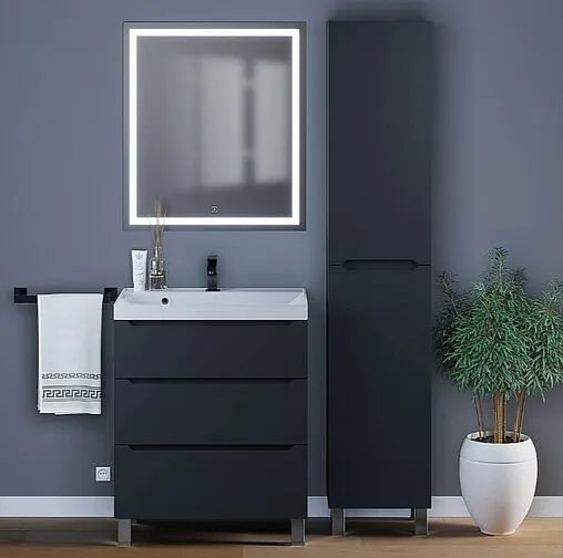 Тумба под умывальник напольная Uperwood UPD Tanos 70 чёрный 291020333