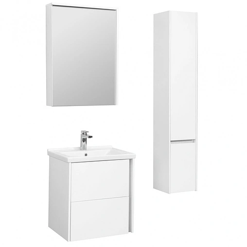 Тумба под умывальник подвесная Aquaton Стоун 60 белый 1A231401SX010