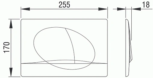 Клавиша смыва для унитаза Pestan Play 40006357 белый глянцевый