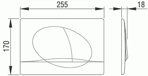 Клавиша смыва для унитаза Pestan Play 40006358 хром глянцевый