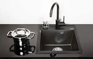 Мойка кухонная Omoikiri Daisen 42-BL черный 4993606 Мойка кухонная Omoikiri Daisen 42-BL черный 4993606, 3