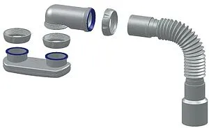 Сифон для душевого поддона без выпуска Unicorn нержавеющая сталь G12 Сифон для душевого поддона без выпуска Unicorn нержавеющая сталь G12, 3