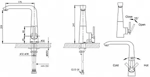 Смеситель для кухни Bravat Waterfall хром F773107C-1 Смеситель для кухни Bravat Waterfall хром F773107C-1, 2