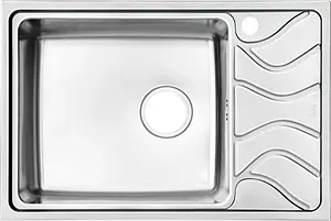 Мойка кухонная IDDIS Reeva 65 L хром REE71SLi77K, 1