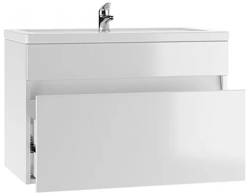 Тумба-умывальник подвесная Айсберг Классик 80 белый DA3011T+1WH302251