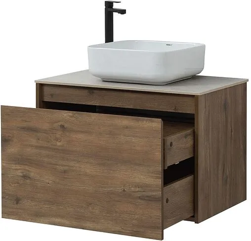 Тумба под умывальник подвесная Aquanet Nova Lite 75 дуб рустикальный 00249514