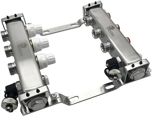 Группа коллекторная без расходомеров 3 отвода 1&quot;в/в x ¾&quot;ек Wester MUVS3134