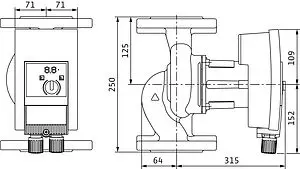 Насос циркуляционный Wilo Yonos MAXO 40/0.5-12 2120647 Насос циркуляционный Wilo Yonos MAXO 40/0.5-12 2120647, 4