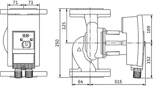 Насос циркуляционный Wilo Yonos MAXO 40/0.5-12 2120647