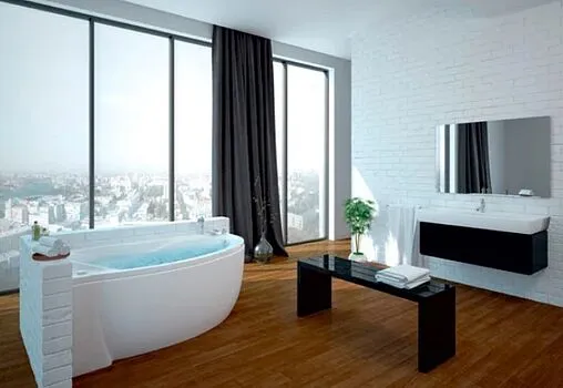 Ванна акриловая Aquatek Бетта 150x95 L с фронтальной панелью с каркасом (разборный) BET150-0000067