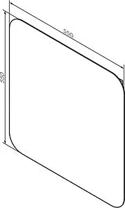 Зеркало Am.Pm Bliss D 60 M55MOX0600WG, 2