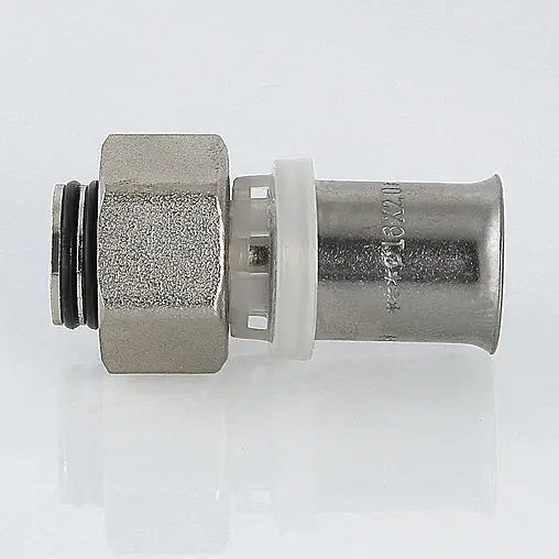 Муфта пресс с накидной гайкой 16мм x ½"к Valtec VTc.712.N.1604 Муфта пресс с накидной гайкой 16мм x ½"к Valtec VTc.712.N.1604