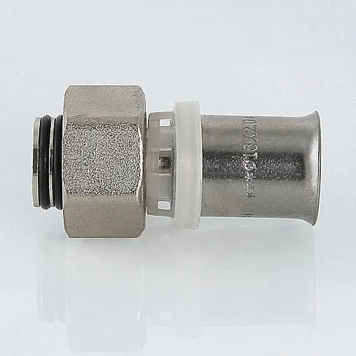 Муфта пресс с накидной гайкой 16мм x ½"к Valtec VTc.712.N.1604