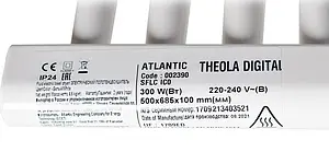Полотенцесушитель электрический лесенка Atlantic Theola 689x500 Digital WW 300W белый 002390, 5
