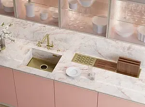 Мойка кухонная Omoikiri Kasen 54-16 INT LG светлое золото 4997060 Мойка кухонная Omoikiri Kasen 54-16 INT LG светлое золото 4997060, 5