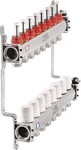 Группа коллекторная с расходомерами 8 отводов 1&quot;в/в x ¾&quot;ек Uni-fitt 450I4308, 3