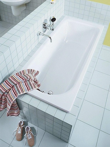 Ванна стальная Kaldewei Saniform Plus 140x70 mod. 360-1 anti-slip (полный)+easy-clean белый 111534013001