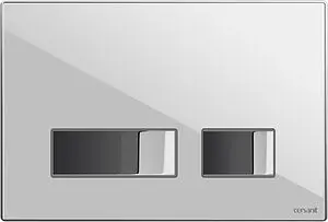 Клавиша смыва для унитаза Cersanit Movi 60188 кнопки/хром глянцевый, панель/стекло белый, 1