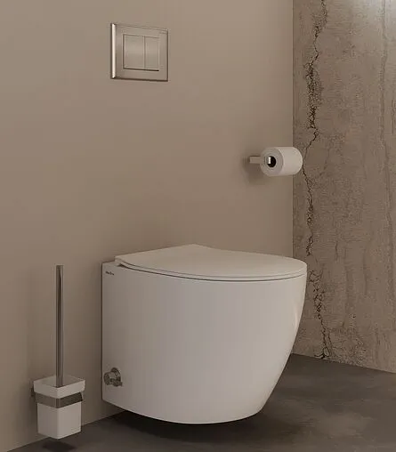 Унитаз подвесной безободковый с функцией биде и встроенным смесителем Allen Brau Fantasy белый 4.11HC1.20