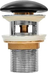 Выпуск автоматический для раковины с переливом IDDIS Optima Home чёрный матовый OPHBM0Wi88 Выпуск автоматический для раковины с переливом IDDIS Optima Home чёрный матовый OPHBM0Wi88, 1