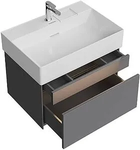 Тумба-умывальник подвесная Kerama Marazzi Logica 70 стальной серый LOG.70.2\ST+LO.wb.70.1 Тумба-умывальник подвесная Kerama Marazzi Logica 70 стальной серый LOG.70.2\ST+LO.wb.70.1, 3