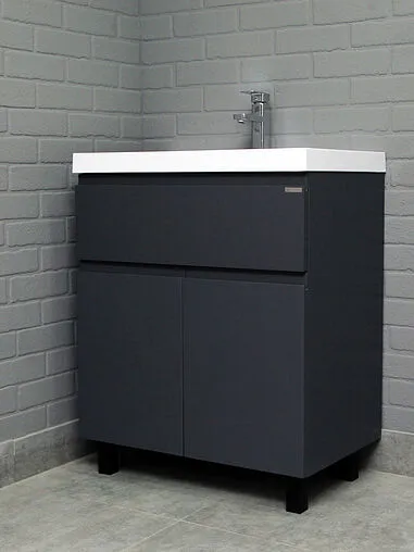 Тумба-умывальник напольный Домино Graffo 70 графит DGr2413T+4670142930037