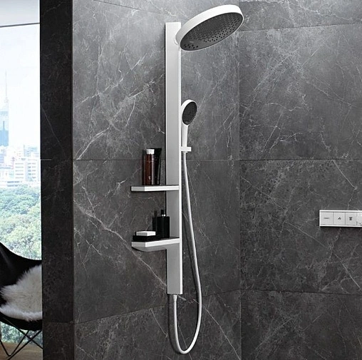 Душевая система без смесителя Hansgrohe Rainfinity 360 1jet белый матовый/графит 26842700