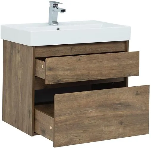 Тумба под умывальник подвесная Aquanet Nova Lite 75 дуб рустикальный 00249515