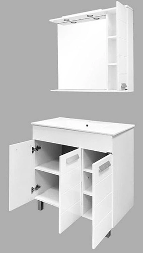 Тумба-умывальник напольная Comforty Модена 90 белый