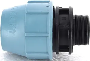 Муфта компрессионная переходная 63мм x 1½"н Unidelta 1003064006 Муфта компрессионная переходная 63мм x 1½"н Unidelta 1003064006, 3