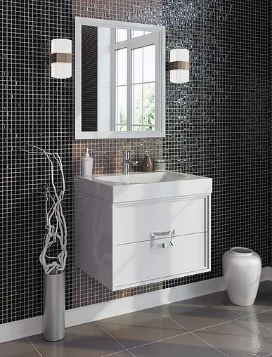Тумба-умывальник подвесная Kerama Marazzi Canaletto 60 белый CN.60\M+BG.wb.60