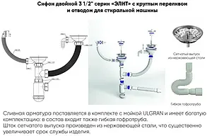 Мойка кухонная Ulgran U-205-308 черный Мойка кухонная Ulgran U-205-308 черный, 4