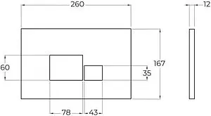 Клавиша смыва для унитаза BelBagno BB070CR.MAT хром матовый, 2