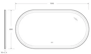 Зеркало с подсветкой Cezares Giubileo 150x80 с подогревом CZR-SPC-GIUBILEO-1500-800-TCH-WARM, 2