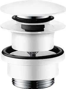 Выпуск автоматический для раковины Hansgrohe белый матовый 50100700 Выпуск автоматический для раковины Hansgrohe белый матовый 50100700, 1