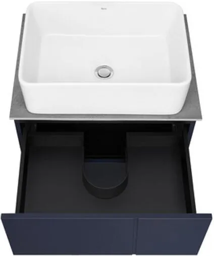 Тумба-умывальник подвесная Roca Luna 60 синий ZRU9307766+