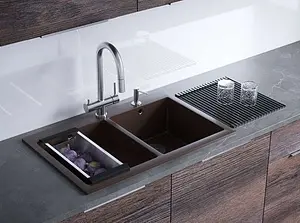 Смеситель для кухни с подключением к фильтру и выдвижным изливом Omoikiri Akita-S-C хром 4994330, 4