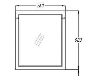 Зеркало Opadiris Омега 75 слоновая кость Z0000006993, 3