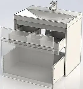 Тумба-умывальник Aquanet Палермо 70 белый 00203938+00188555 Тумба-умывальник Aquanet Палермо 70 белый 00203938+00188555, 4