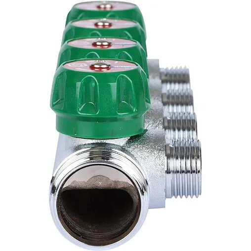 Коллектор регулирующий проходной 4 отвода 1&quot;в/н x ½&quot;н Stout SMB-6849-011204