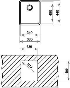 Мойка кухонная Teka Be Linea RS15 34.40 нержавеющая сталь полированная 115000008 Мойка кухонная Teka Be Linea RS15 34.40 нержавеющая сталь полированная 115000008, 2