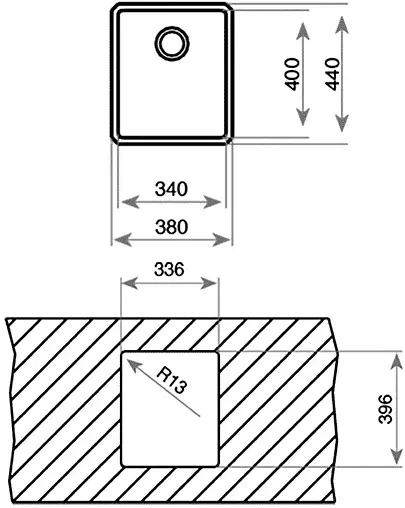 Мойка кухонная Teka Be Linea RS15 34.40 нержавеющая сталь полированная 115000008